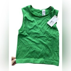 Women's Slim Fit Seamless Muscle Tank - A New Day™ Green L